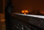 ночные огни, вдоль стены, макро