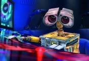 Walle, бездонные глаза, робот