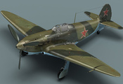 истребитель, модель, як-3, самолёт, пограничный окрас, ас