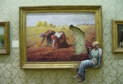 Banksy, картина, smoking, перекур