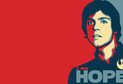 Star wars, люк скайуокер, новая надежда, надпись, вектор