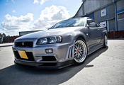 Nissan, skyline, r34, bbs, garage