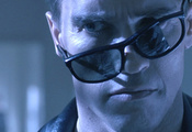 Арнольд шварценеггер, arnold schwarzenegger, терминатор, terminator, лицо, очки, фильм, обои