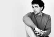 чб, Rowan atkinson, роуэн эткинсон, комик, взгляд