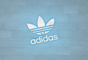 лого, Adidas, стена