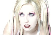 Jennifer Parkin, Auria, Industrial, EBM, Electro, Женнифер Паркин, Певица, Музыка, Канада, Лицо, Девушка, Глаза, Кибергот