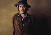Johnny depp, взгляд, джонни депп, шляпа, актер