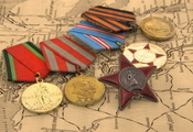 медали, звезда, день победы, карта, награды, 9мая
