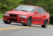 BMW, E36, M3, 3 Series, БМВ, Тройка, Eurotuner, Красный