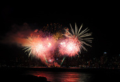 Фейерверк, огни, ночь, fireworks, праздник