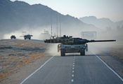 танк, Leopard 2a6, дорога, афганистан, война, колонна