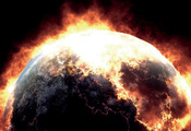 Fire World, Мир Огня, Космос, Планета, Вулкан, Лава, Огонь