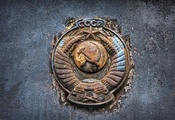 СССР, Советский Союз, Герб, Серп, Молот, Ржавчина, Текстура