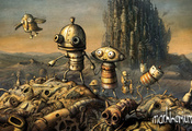 Machinarium, Машинариум, Йозеф, Город, Свалка, Роботы