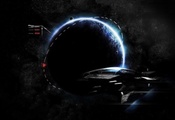 корабль, game, normandy, игра, Mass effect, летит, нормандия