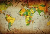 материки, map, Карта