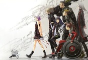 аниме, вины, Корона, guilty crown, tsutsugami gai, yuzuriha inori, ouma shu