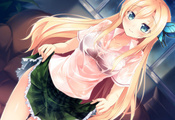мокрая, kashiwazaki sena, Boku wa tomodachi ga sukunai, девушка, блондинка