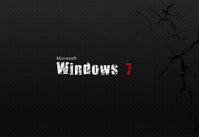 Windows 7, текстуры, фон, трещины