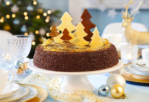 merry christmas, Holiday, christmas, cake, decoration, christmas tree, happy new year, dessert