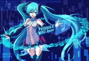 miku append, , hatsune miku, vocaloid, , , 