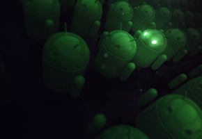 , android, green, 